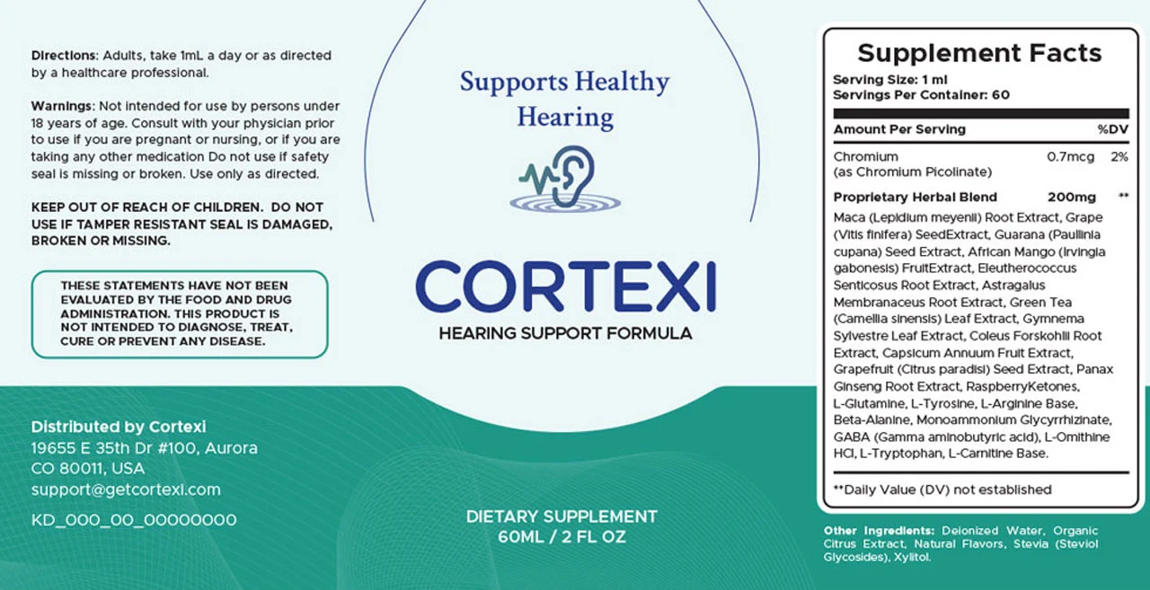 Cortexi Supplement Facts